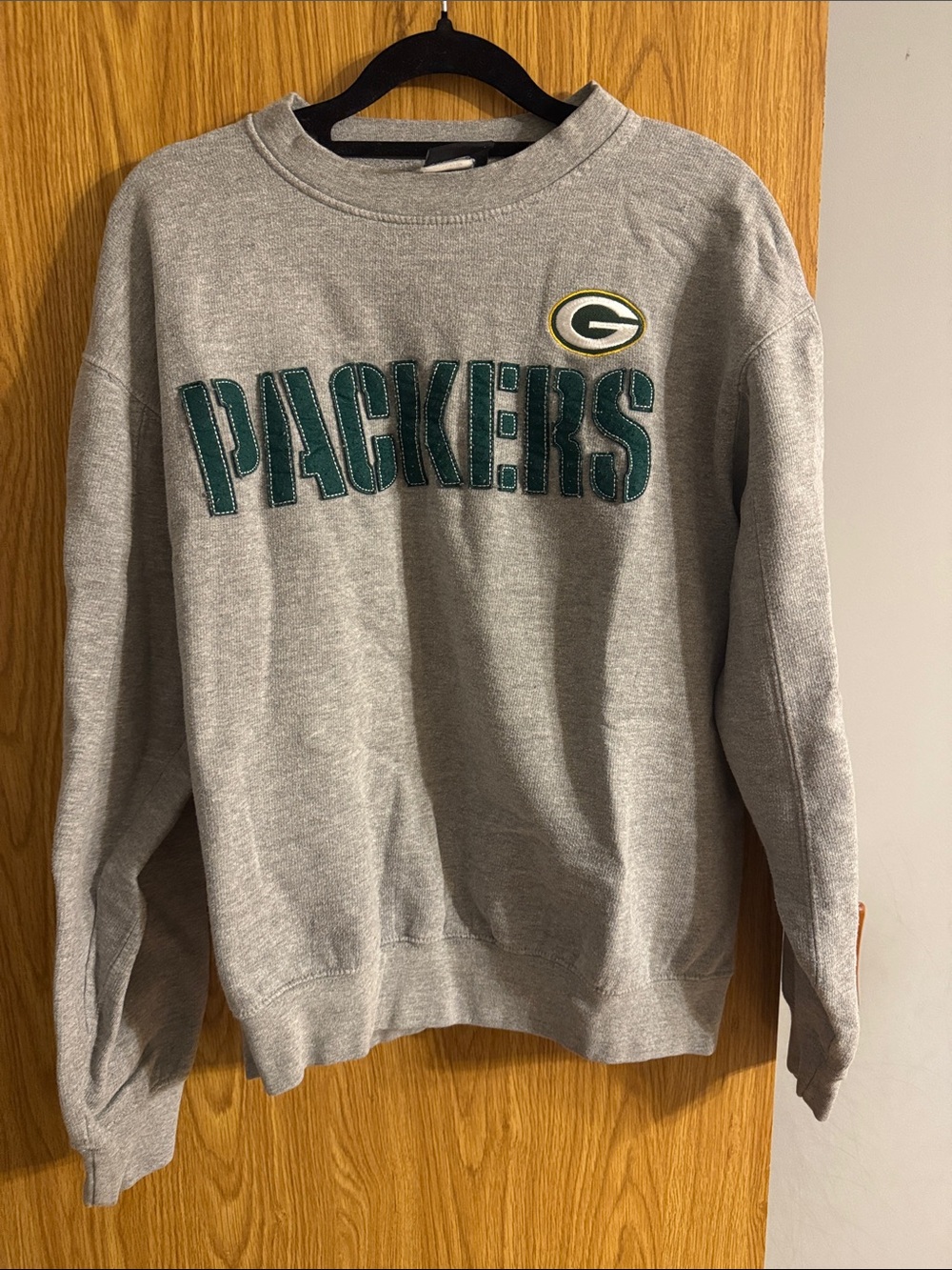 Green Bay Packers Gray Crewneck Sweatshirt NFL